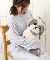 Bleu Bleuet（ブルーブルーエ）の「いぬもこもこダイカットクッション（クッション/クッションカバー）」