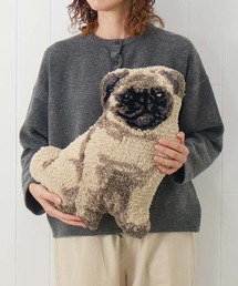 Bleu Bleuet（ブルーブルーエ）の「いぬもこもこダイカットクッション（クッション/クッションカバー）」