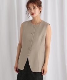 mysty woman | クルーネックベスト　588893(ベスト)