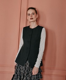 mysty woman | クルーネックベスト 588893(ベスト)