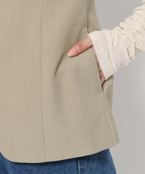 mysty woman（ミスティウーマン）の「クルーネックベスト　588893（ベスト・レディース・ブラック/ベージュ・FREE）」の15枚目の写真