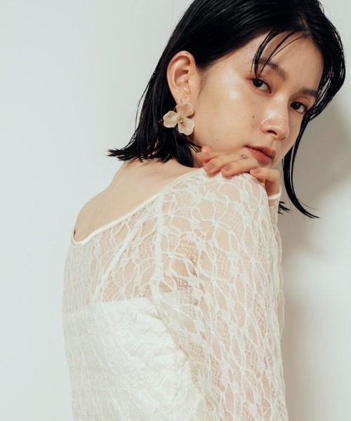 Shelly island（シェリーアイランド）の「アクリルフラワーピアス（ピアス（両耳用）・レディース・その他・FREE）」の5枚目の写真