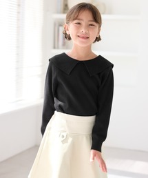 ROPE' PICNIC | 【KIDS/キッズ】【2WAY】マシュマロニットリボンカラートップス/イージーケア・リンクコーデ(ニット/セーター)