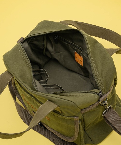 Zooodle(ズードル)の「Logo shoulder bag - ロゴショルダーバッグ -(トートバッグ・メンズ・ブラウン/カーキ・FREE)」の3枚目の写真