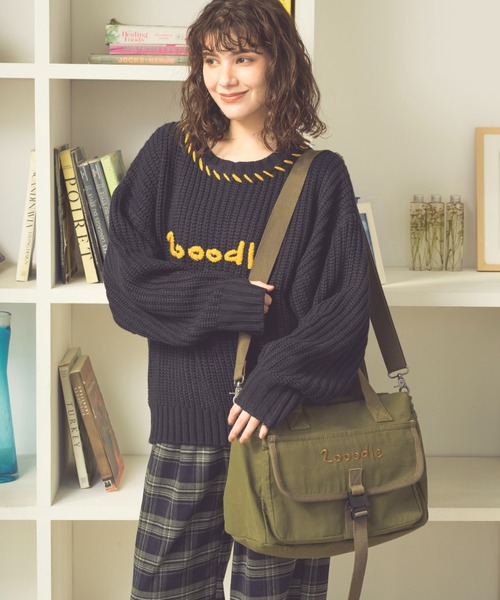 Zooodle(ズードル)の「Logo shoulder bag - ロゴショルダーバッグ -(トートバッグ・メンズ・ブラウン/カーキ・FREE)」の10枚目の写真