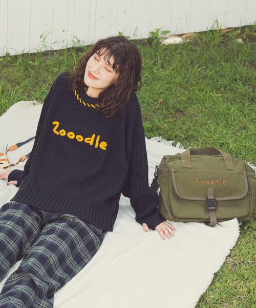 Zooodle(ズードル)の「Logo shoulder bag - ロゴショルダーバッグ -(トートバッグ・メンズ・ブラウン/カーキ・FREE)」の13枚目の写真