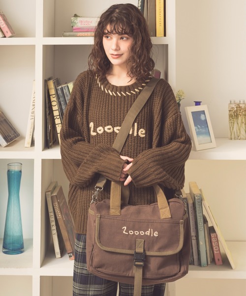Zooodle(ズードル)の「Logo shoulder bag - ロゴショルダーバッグ -(トートバッグ・メンズ・ブラウン/カーキ・FREE)」の22枚目の写真