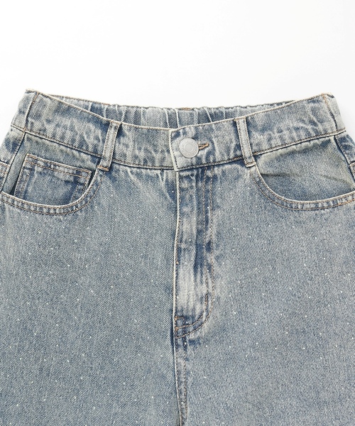 セール】ストーンモチーフデニムパンツ（デニムパンツ）｜LOVETOXIC