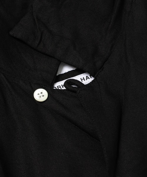 NOMA t.d.（ノーマティーディー）の「Trim Embroidery Open Collar Shirt（シャツ/ブラウス・メンズ・ブラック/ブラウン系その他/グレー・3/4）」の5枚目の写真