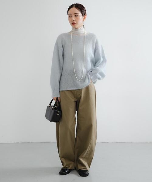 セール】コットンサテンカットオフカーブパンツ（その他パンツ