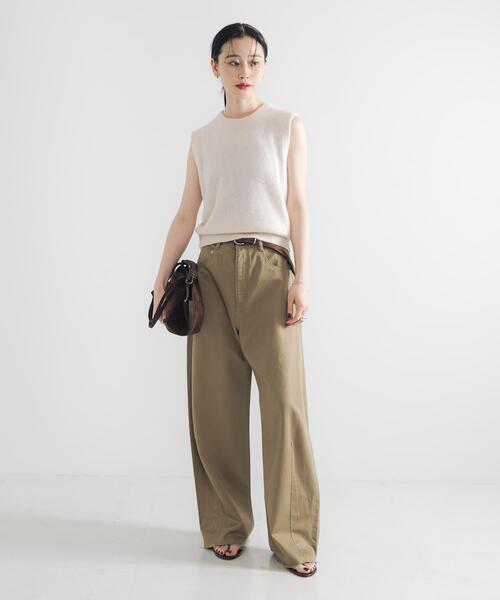 [新品] Harmattan Unisex Cropped サイズ M コットンサテンカットオフカーブパンツ（その他パンツ）｜URBAN