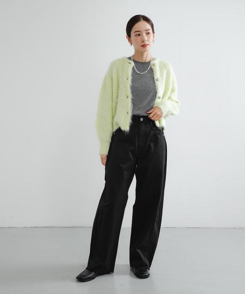 URBAN RESEARCH（アーバンリサーチ）の「コットンサテンカットオフカーブパンツ（その他パンツ・レディース・ベージュ/ブラック・36/38/40）」の16枚目の写真