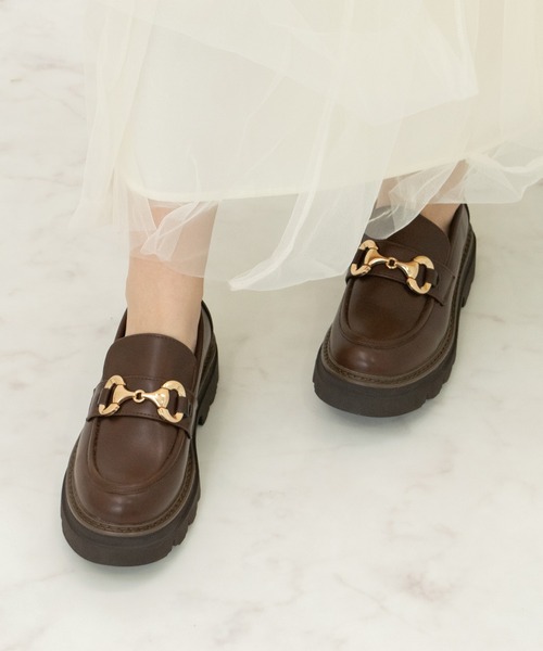 セール】【Bridget Birkin】ダブルステッチビットローファー(551670