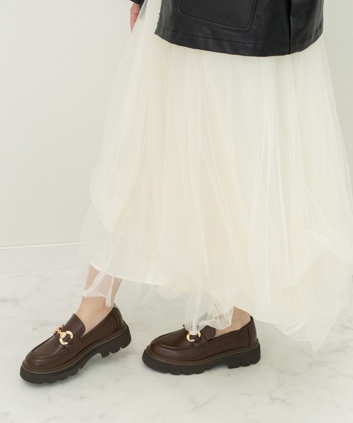 Bridget Birkin（ブリジットバーキン）の「【Bridget Birkin】ダブルステッチビットローファー(551670)（ローファー・レディース・ブラック/ダークブラウン・36/39/38/37）」の7枚目の写真