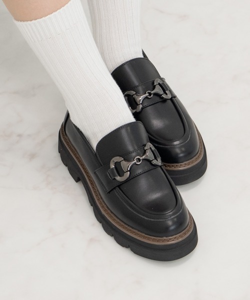 Bridget Birkin（ブリジットバーキン）の「【Bridget Birkin】ダブルステッチビットローファー(551670)（ローファー・レディース・ブラック/ダークブラウン・36/39/38/37）」の9枚目の写真