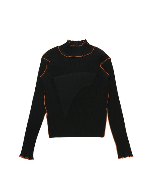 kotohayokozawa TD WAVE LONG SLEEVE TOP HIGH NECK TYPE TDX5A