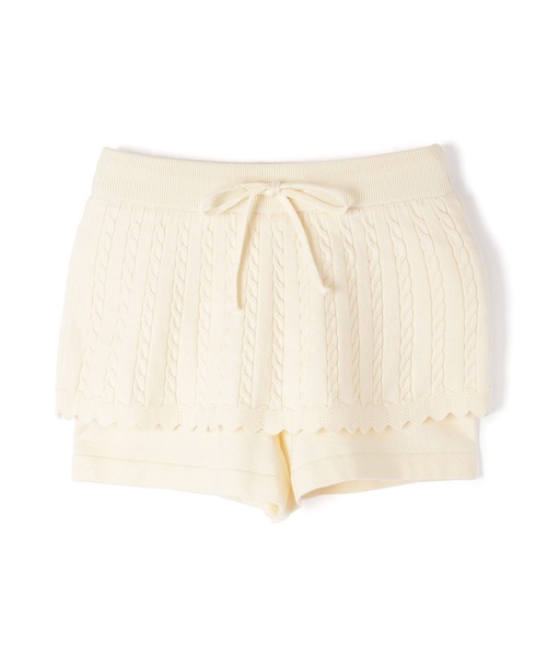 M DOLLY(エムドリー)の「cable knit mistera pants/ケーブルニットミステラパンツ(その他パンツ・レディース・アイボリー/グレー・FREE)」の15枚目の写真