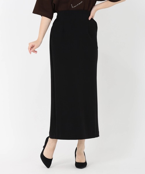 STRAWBERRY-FIELDS(ストロベリーフィールズ)の「ダンボールタイトスカート(スカート・レディース・グレー/ブラック・2)」の2枚目の写真