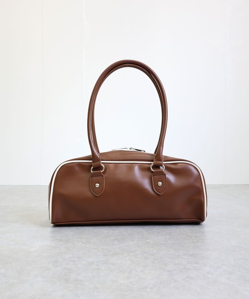 COLDE （コルデ）の「横長ボストンバッグ（ボストンバッグ・レディース・ブラウン/ブラック/シルバー・FREE）」の22枚目の写真