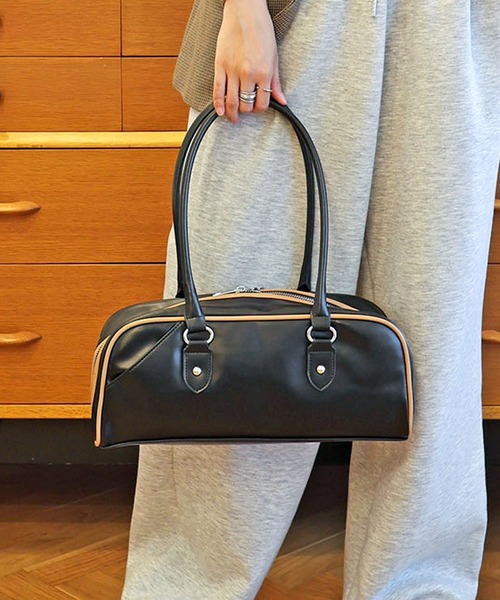 COLDE （コルデ）の「横長ボストンバッグ（ボストンバッグ・レディース・ブラウン/ブラック/シルバー・FREE）」の15枚目の写真