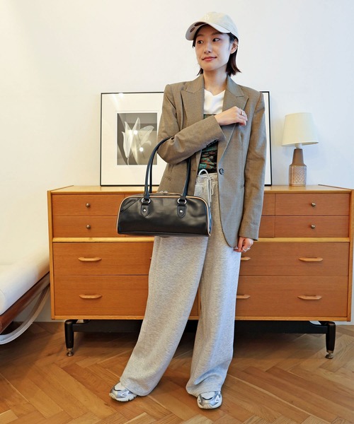 COLDE （コルデ）の「横長ボストンバッグ（ボストンバッグ・レディース・ブラウン/ブラック/シルバー・FREE）」の17枚目の写真