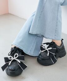 MAJESTIC LEGON | 2WAYリボンビジュースニーカー(スニーカー)