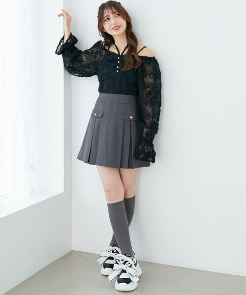 MAJESTIC LEGON（マジェスティックレゴン）の「2WAYリボンビジュースニーカー（スニーカー・レディース・アイボリー/ブラック/ホワイト系その他2・SMALL/MEDIUM/LARGE/X-LARGE）」の15枚目の写真