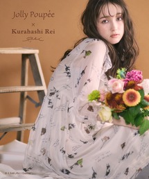 Jolly Poupee（ジョリープッペ）の「【くらはしれいコラボ】クロネコPTピンタックフリルワンピース（ワンピース）」