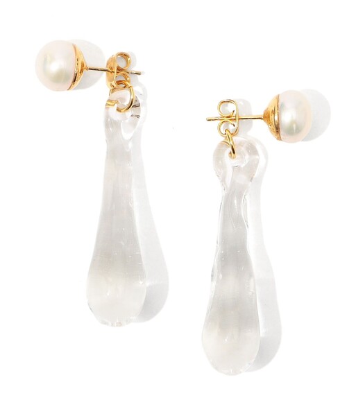 LEVENS(レヴェンス)の「LEVENS JEWELS Pearl&Tear ピアス(ピアス(両耳用)・レディース・ブラック/グレー/その他1・FREE)」の3枚目の写真