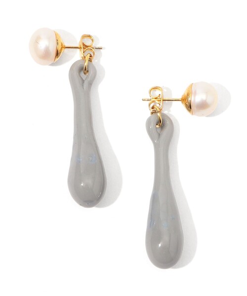 LEVENS(レヴェンス)の「LEVENS JEWELS Pearl&Tear ピアス(ピアス(両耳用)・レディース・ブラック/グレー/その他1・FREE)」の5枚目の写真