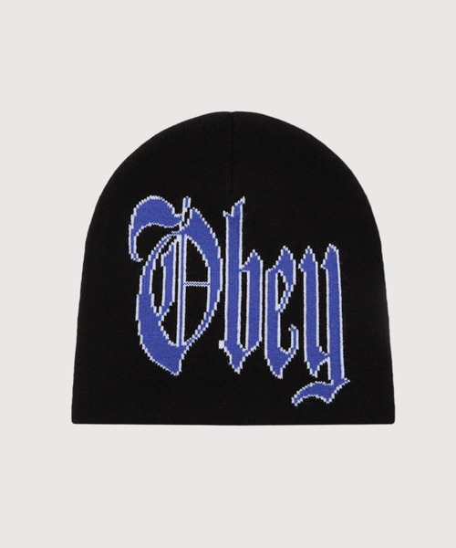 OBEY（オベイ）の「OBEY MATIC BEANIE（ニットキャップ/ビーニー・メンズ・ブルー/ブラック・FREE）」の2枚目の写真