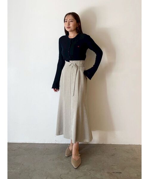 LAGUNAMOON（ラグナムーン）の「ネップツイードラペルマーメイドスカート（スカート・レディース・モカ/ライトグレー/カーキ・SMALL/MEDIUM）」の16枚目の写真