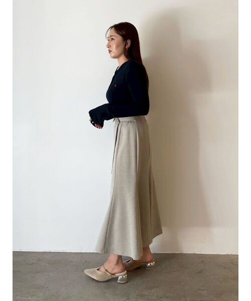 LAGUNAMOON（ラグナムーン）の「ネップツイードラペルマーメイドスカート（スカート・レディース・モカ/ライトグレー/カーキ・SMALL/MEDIUM）」の13枚目の写真