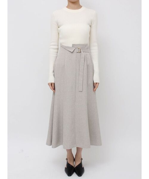 ネップツイードラペルマーメイドスカート（スカート）｜LAGUNAMOON