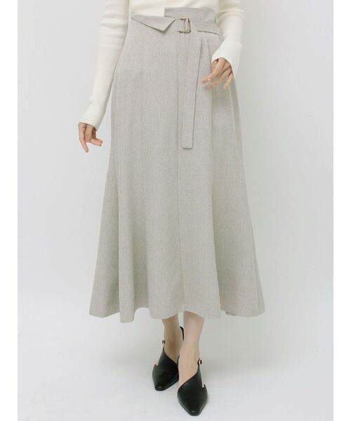 LAGUNAMOON（ラグナムーン）の「ネップツイードラペルマーメイドスカート（スカート・レディース・モカ/ライトグレー/カーキ・SMALL/MEDIUM）」の6枚目の写真