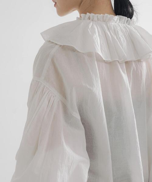 別注』crinkle crinkle crinkle×URBAN RESEARCH cotton ruffle blouse