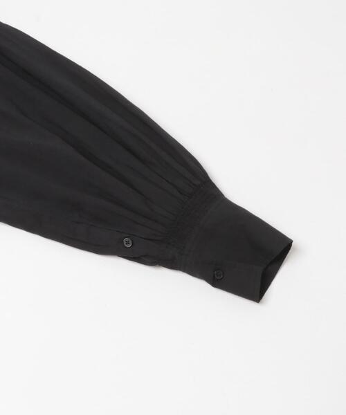 crinkle crinkle crinkle（クリンクルクリンクルクリンクル）の「『別注』crinkle crinkle crinkle×URBAN RESEARCH　cotton ruffle blouse（シャツ/ブラウス・レディース・ブラック/ホワイト・FREE）」の3枚目の写真