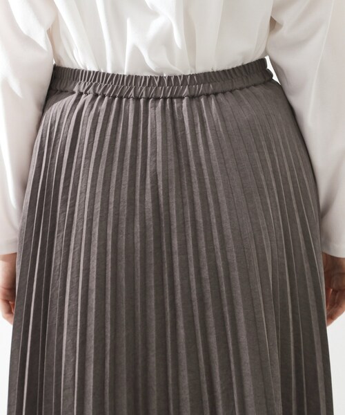 THE SHOP TK （ザ ショップ ティーケー ）の「スエードプリーツスカート【洗える】（スカート・レディース・スミクロ/アイボリー・12/13）」の17枚目の写真
