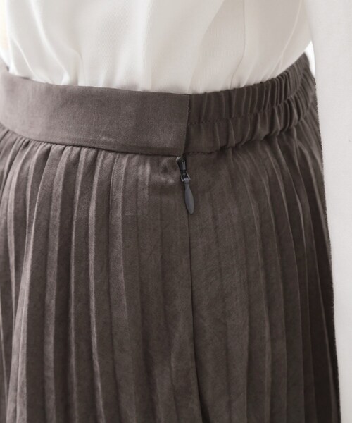 THE SHOP TK （ザ ショップ ティーケー ）の「スエードプリーツスカート【洗える】（スカート・レディース・スミクロ/アイボリー・12/13）」の18枚目の写真