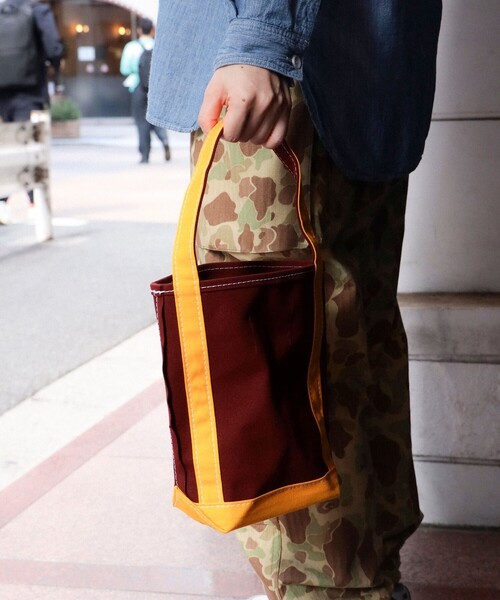 TEMBEA（テンベア）の「TEMBEA / BAGUETTE TOTE MINI（トートバッグ・レディース・ワイン/チャコールグレー/グリーン/ブラウン・ONE SIZE）」の6枚目の写真