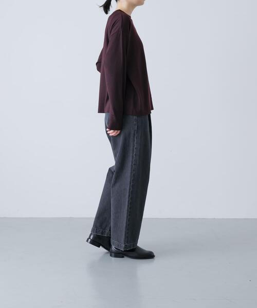 かぐれ(カグレ)の「ウォッシャブルウールプルオーバー(Tシャツ/カットソー・レディース・ブラック/レッド/ブラウン・FREE)」の19枚目の写真