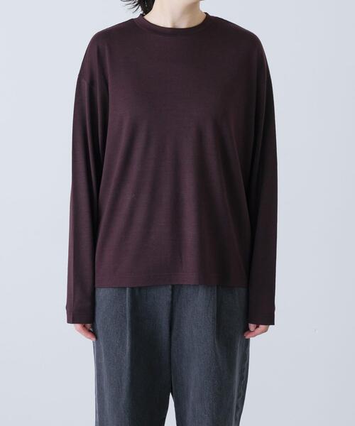 かぐれ(カグレ)の「ウォッシャブルウールプルオーバー(Tシャツ/カットソー・レディース・ブラック/レッド/ブラウン・FREE)」の20枚目の写真