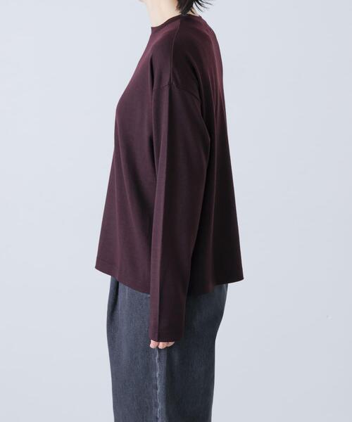 かぐれ(カグレ)の「ウォッシャブルウールプルオーバー(Tシャツ/カットソー・レディース・ブラック/レッド/ブラウン・FREE)」の21枚目の写真