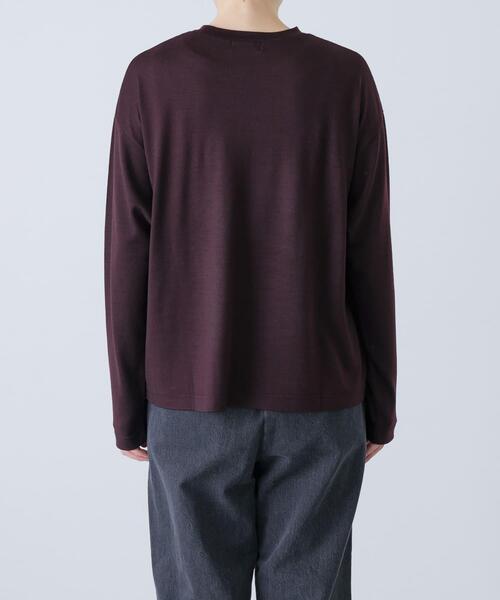 かぐれ(カグレ)の「ウォッシャブルウールプルオーバー(Tシャツ/カットソー・レディース・ブラック/レッド/ブラウン・FREE)」の22枚目の写真