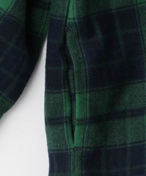KP BOY（ケーピーボーイ）の「フーデット チェックシャツ（シャツ/ブラウス・キッズ・グリーン/イエロー・90cm/110cm/120cm/130cm/140cm/100cm）」の21枚目の写真