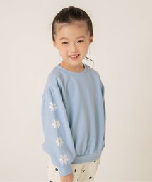 apres les cours | 【WEB限定/ジュニア対応】袖モチーフトレーナー/7days Style(スウェット)