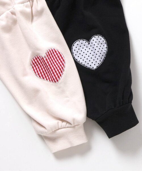 apres les cours（アプレレクール）の「【WEB限定】袖モチーフトレーナー/7days Style_ジュニア対応（スウェット・キッズ・アイボリー/ピンク/ブラック/サックスブルー/ラベンダー・80/90/100/110/120/130/140）」の8枚目の写真