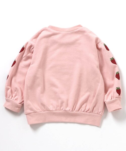 apres les cours（アプレレクール）の「【WEB限定】袖モチーフトレーナー/7days Style_ジュニア対応（スウェット・キッズ・アイボリー/ピンク/ブラック/サックスブルー/ラベンダー・80/90/100/110/120/130/140）」の12枚目の写真