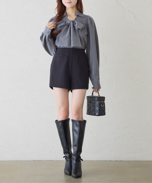 one after another NICE CLAUP（ワンアフターアナザーナイスクラップ）の「取り外し可能/ボウタイブラウス（シャツ/ブラウス・レディース・グレー系その他/ブラック系その他/オフホワイト・FREE）」の16枚目の写真