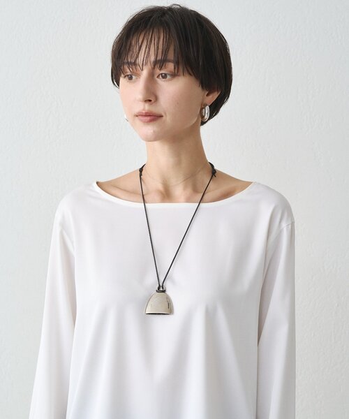 LOUNGEDRESS(ラウンジドレス)の「【GALENA/ガレナ】モニュメントネックレス(ネックレス・レディース・ブラック/シルバー・FREE)」の4枚目の写真